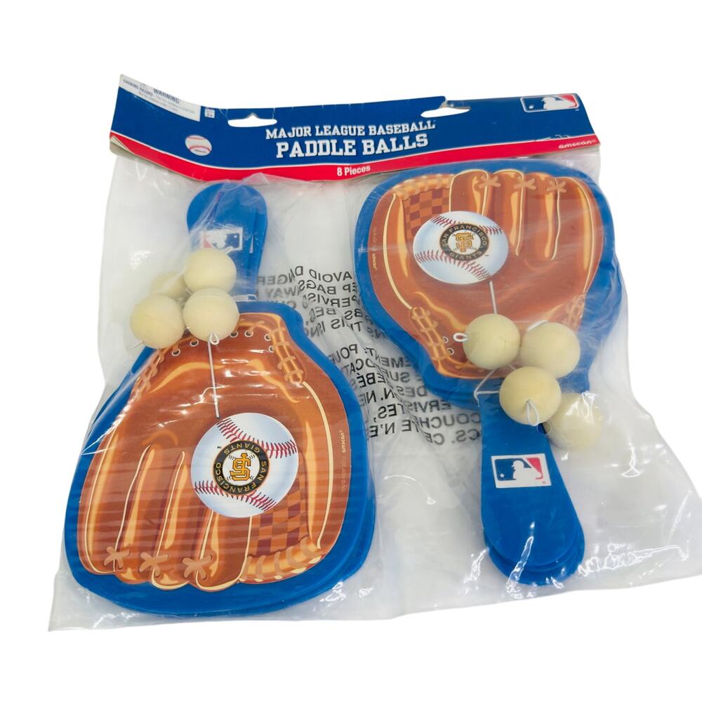 San‎ Francisco Giants  MLB Major League Baseball Sports Paddle Ball Sets